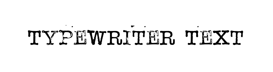 Typewriter text style preview